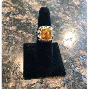 Effy Balissima SS & 18kt Citrine Ring